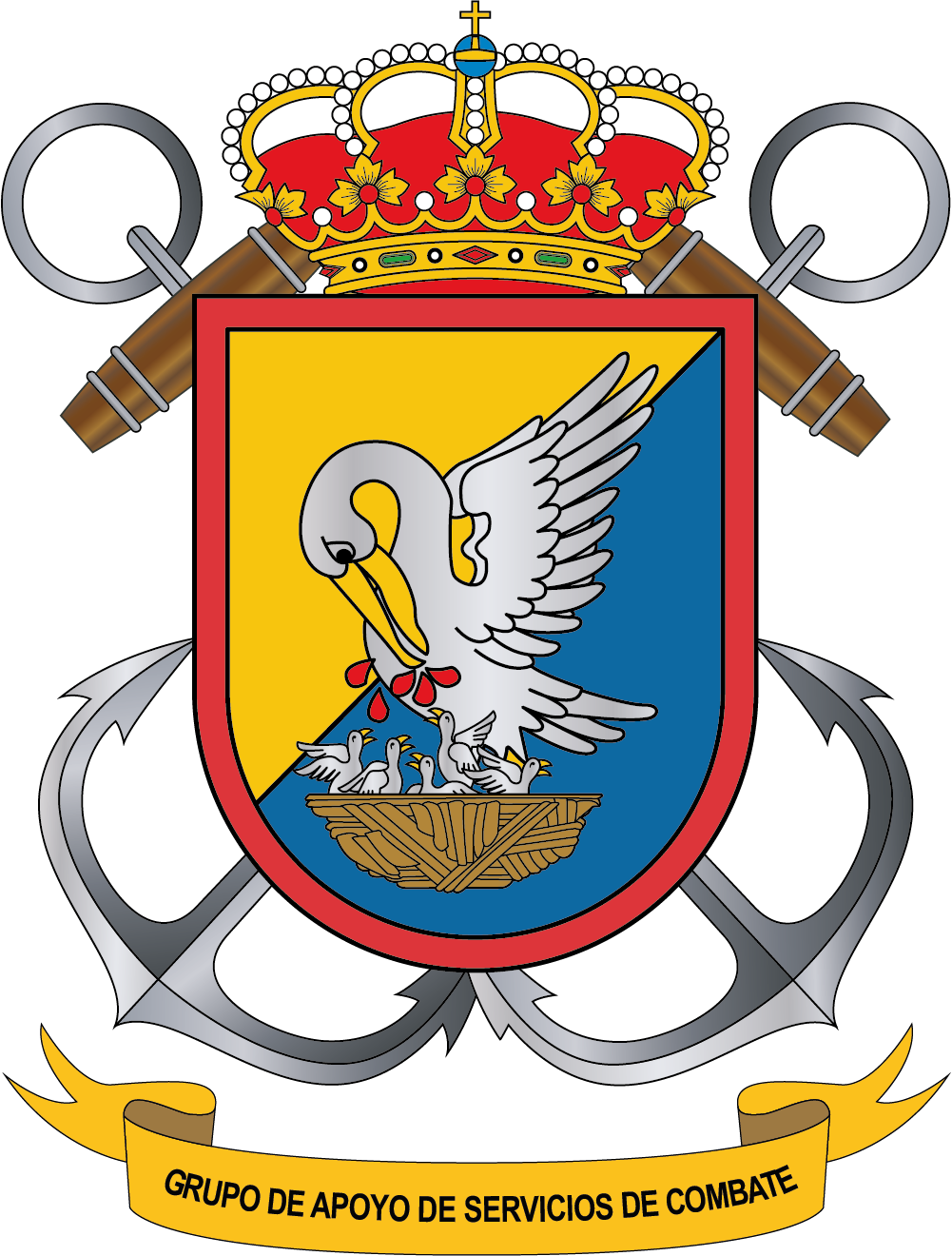 Escudo del Grupo de Apoyo de Servicio de Combate
