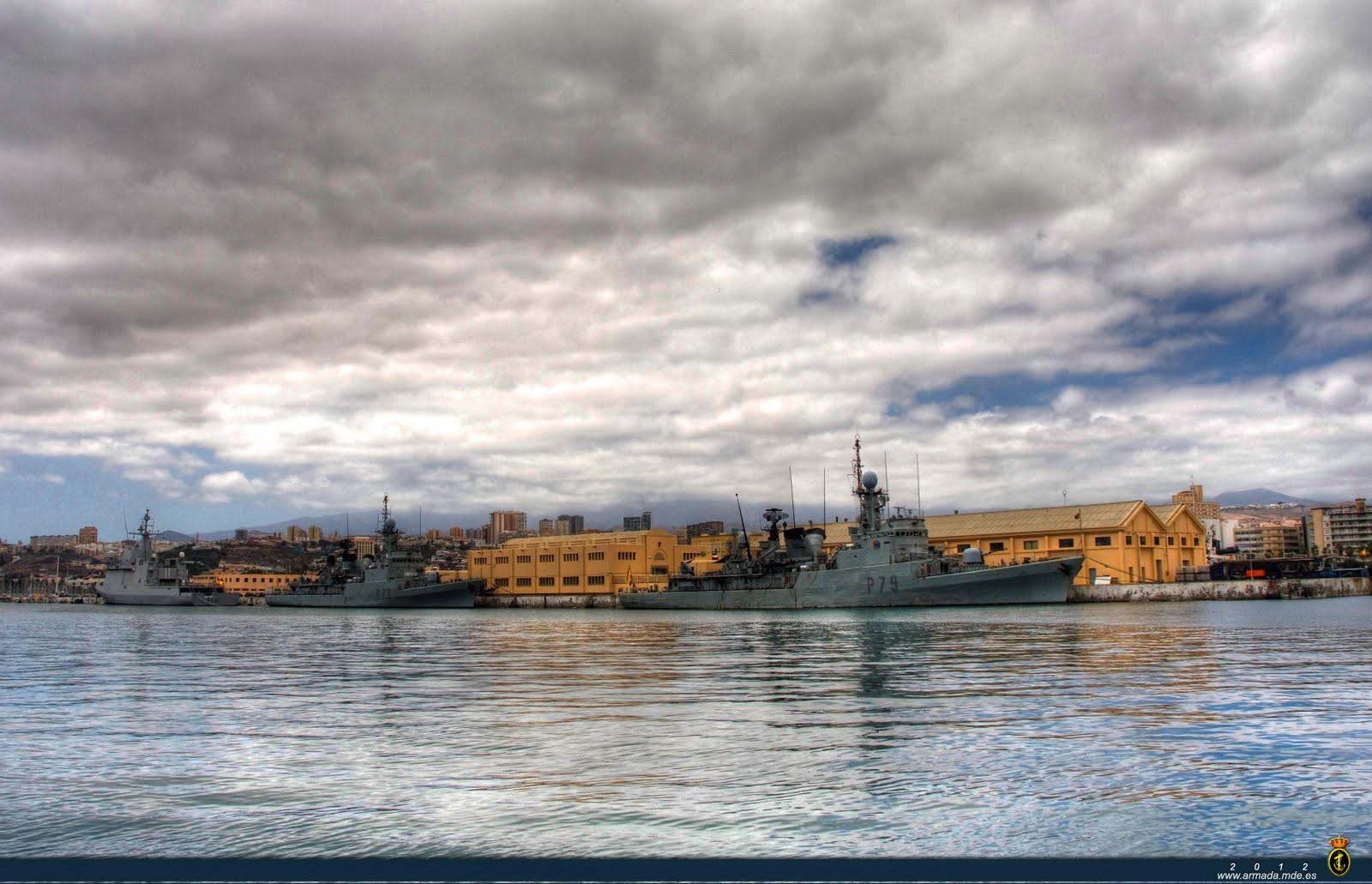 Vista panorámica muelle nº1 de la Base Naval de Las Palmas (2011)