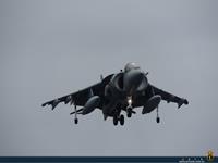 Harrier momentos antes de su toma a bordo del Juan Carlos I. Foto Luis Díaz-Bedia Astor
