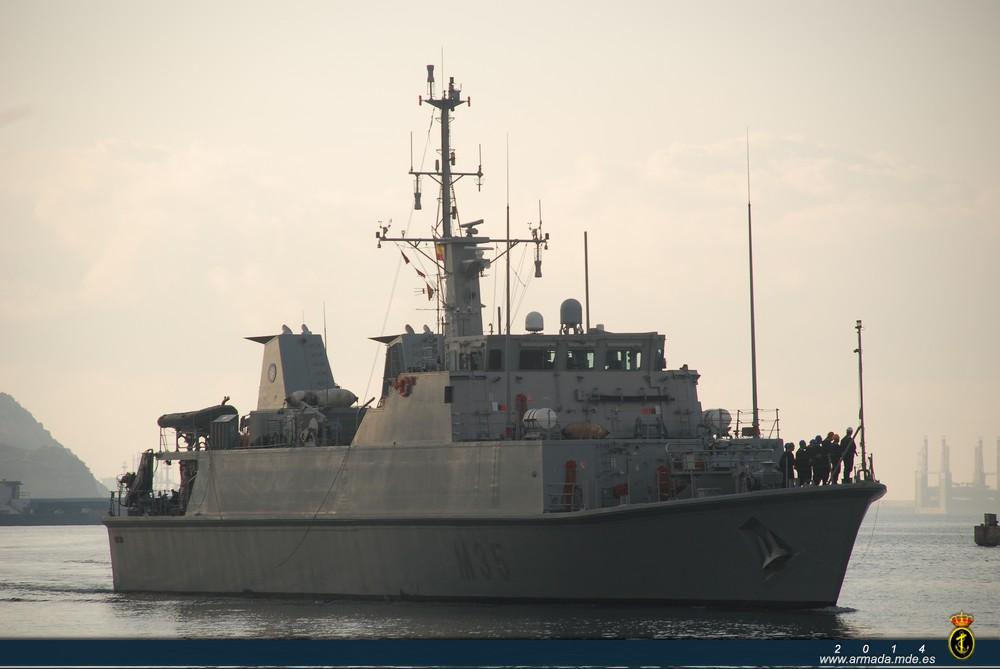 The minehunter ‘Duero’ has returned to Cartagena after a two-month deployment integrated into SNMCMG-2