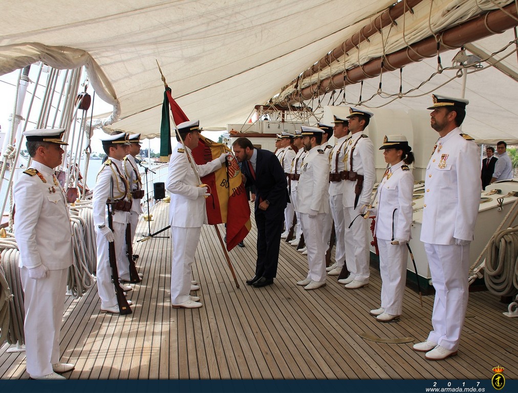 Jura de Bandera a bordo del Juan Sebastián de Elcano