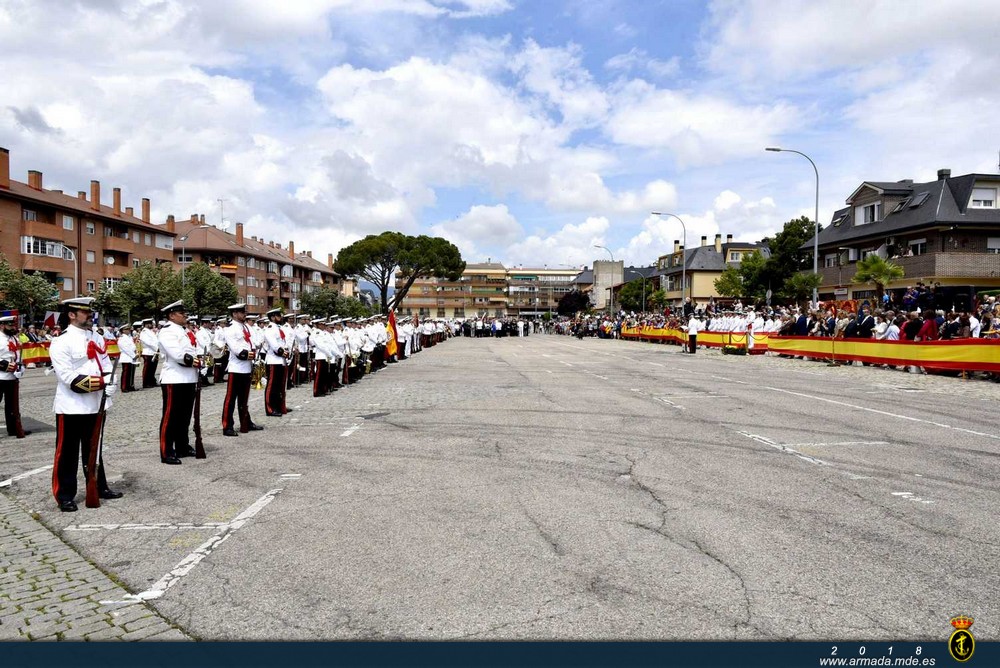 La Armada organiza Jura de Bandera en Collado Villalba