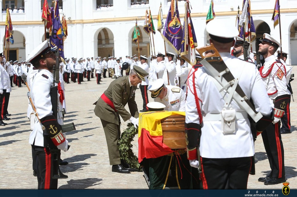 Acto de Honras funebres por el Sdo. IM Carrero Jimenez en el Tercio de Armada