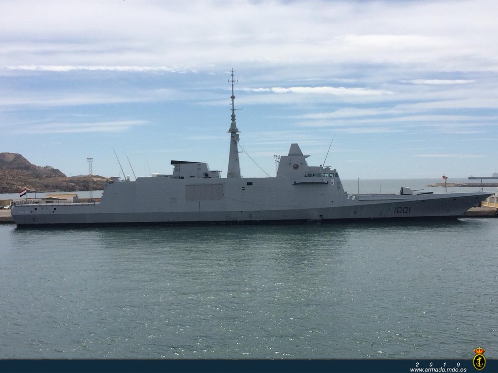 Egyptian Navy units visit the port of Cartagena
