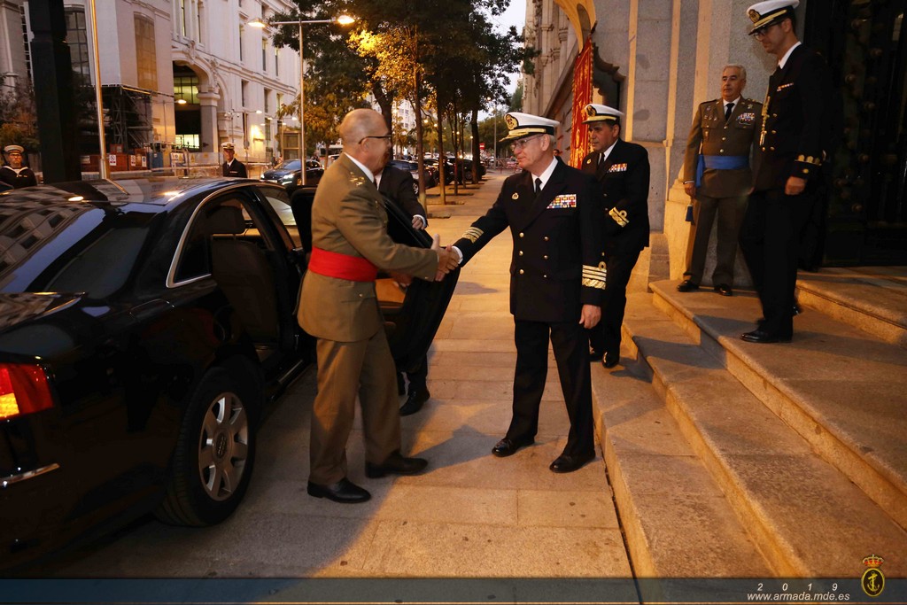 Recepción en el Cuartel General de la Armada a los Agregados Militares de Defensa y Adjuntos acreditados en España